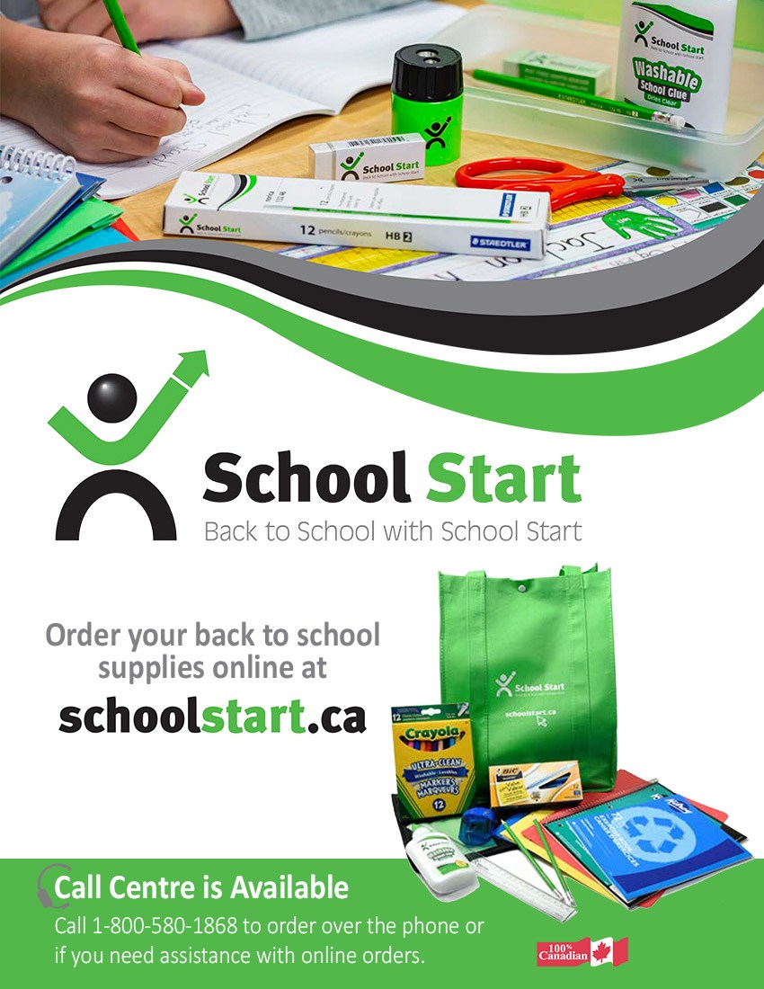 School Start School Supplies Flyer Page