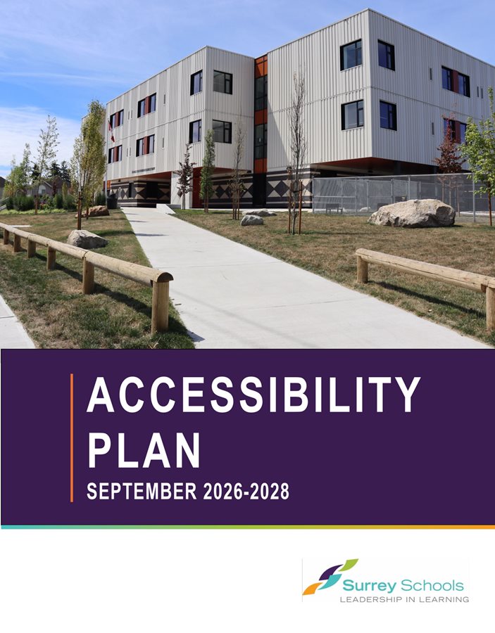 Cover of the Surrey Schools 2026-2028 Accessibility Plan (opens PDF)