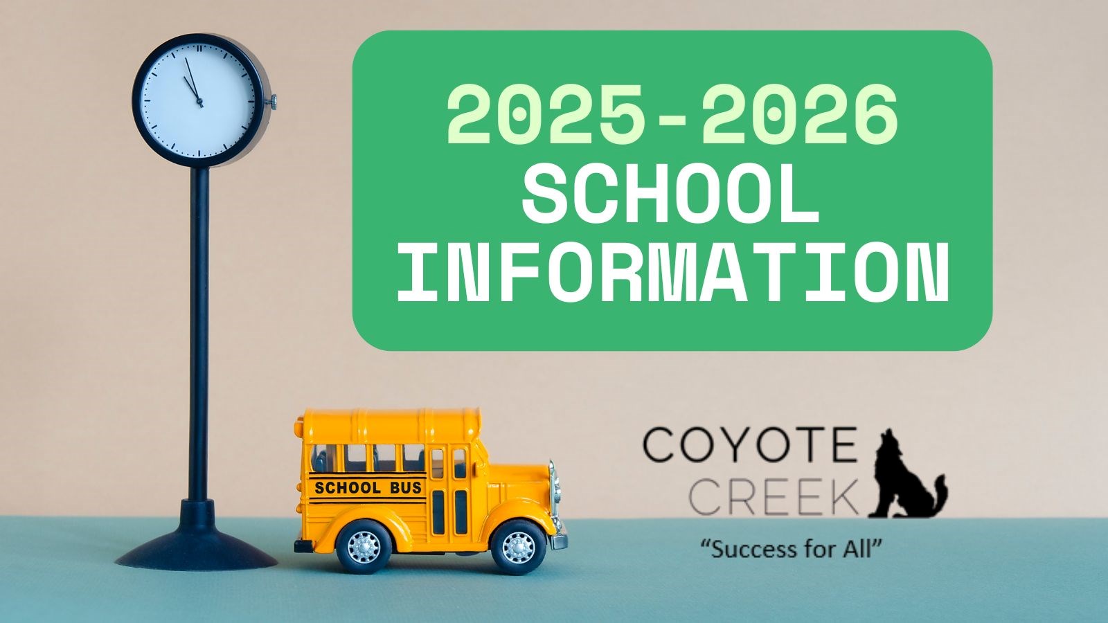 Upcoming Academic School-Year Information
