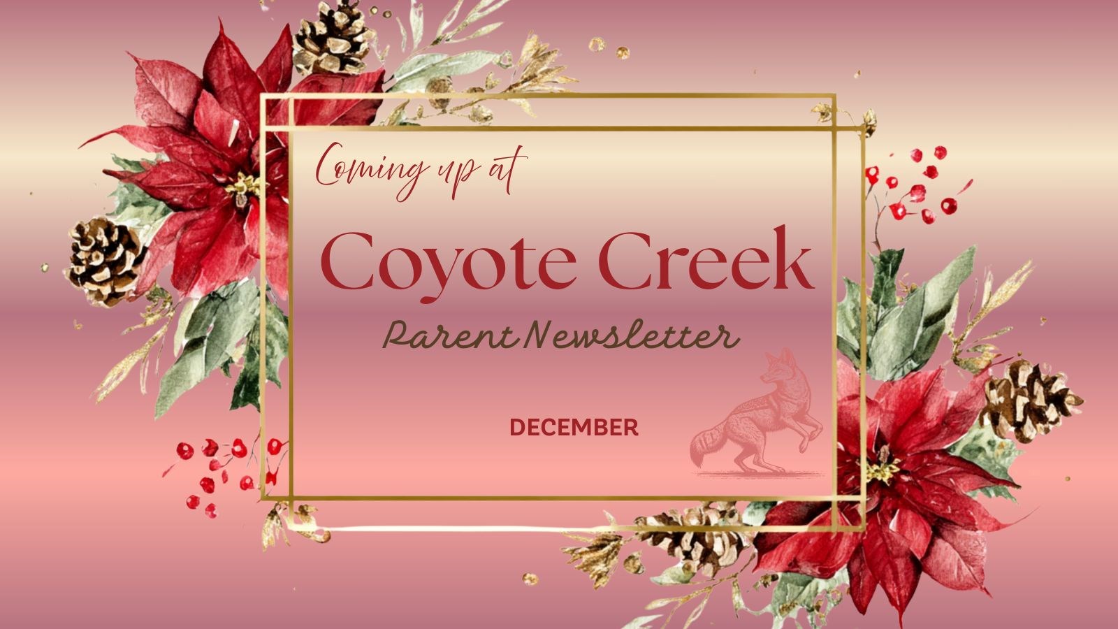 Parent News Letter - December 