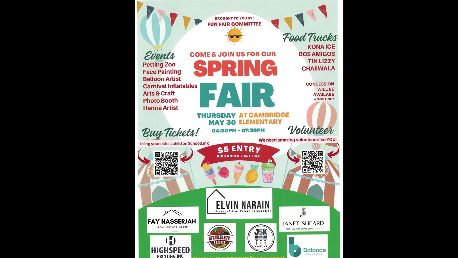 Spring Fair- Thursday May 30, 2024