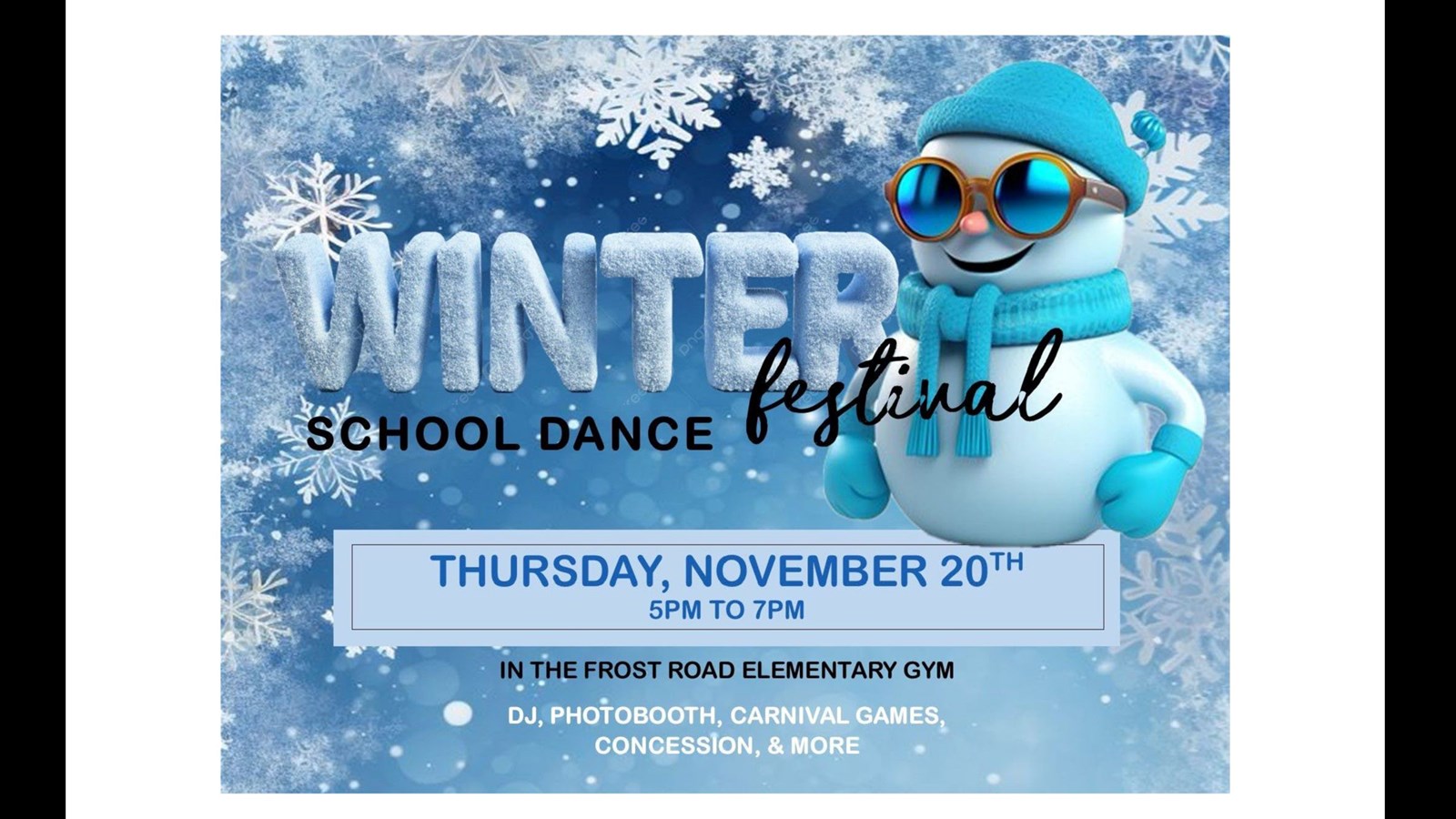 Winter Festival Dance - Save the Date