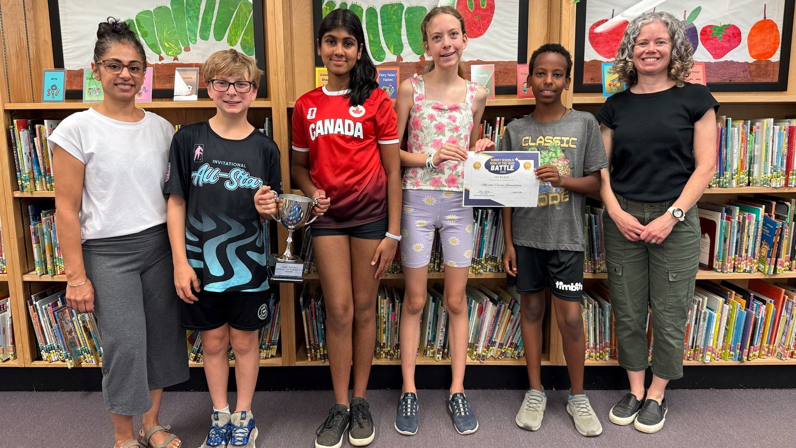 École Martha Currie Elementary reclaims victory in third Surrey Schools Book of the Year Battle!