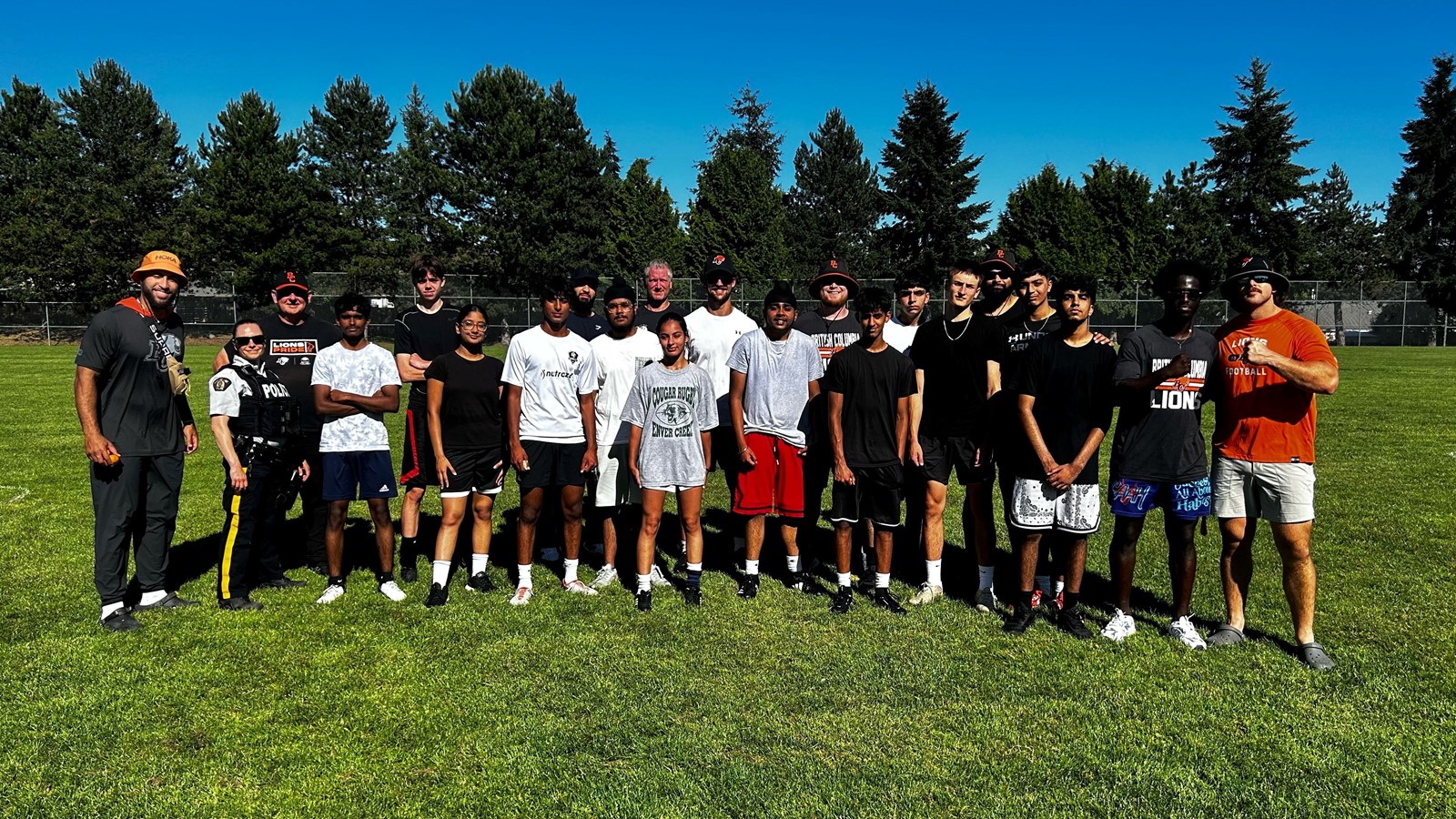 Lions Pride teaches Surrey students drills and skills for life on and off the football field
