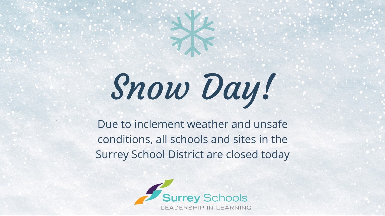 School Closed Wednesday January 17 2024