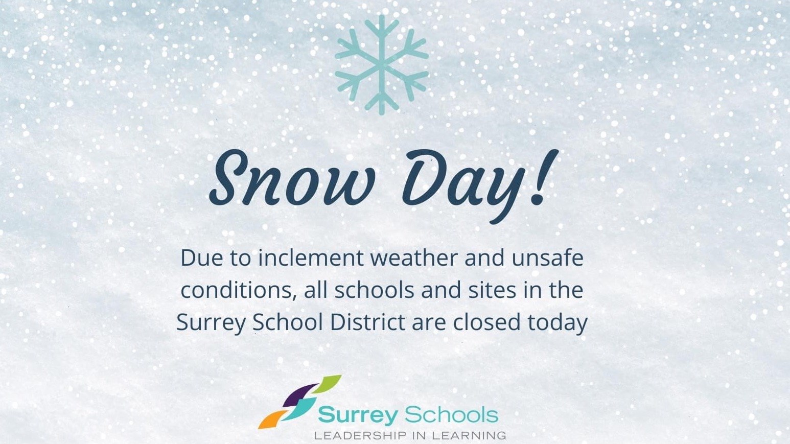 School Closed Thursday January 18