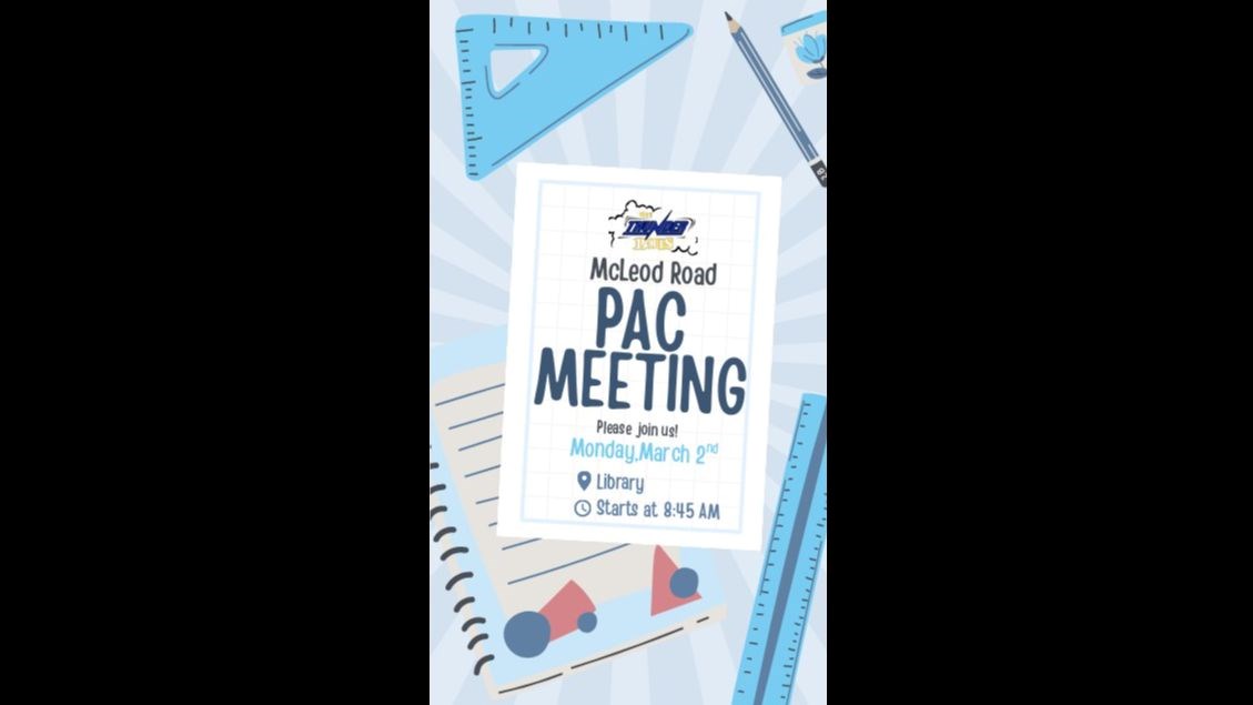 PAC Meeting - Monday, March 2, 2026 - 8:45 am