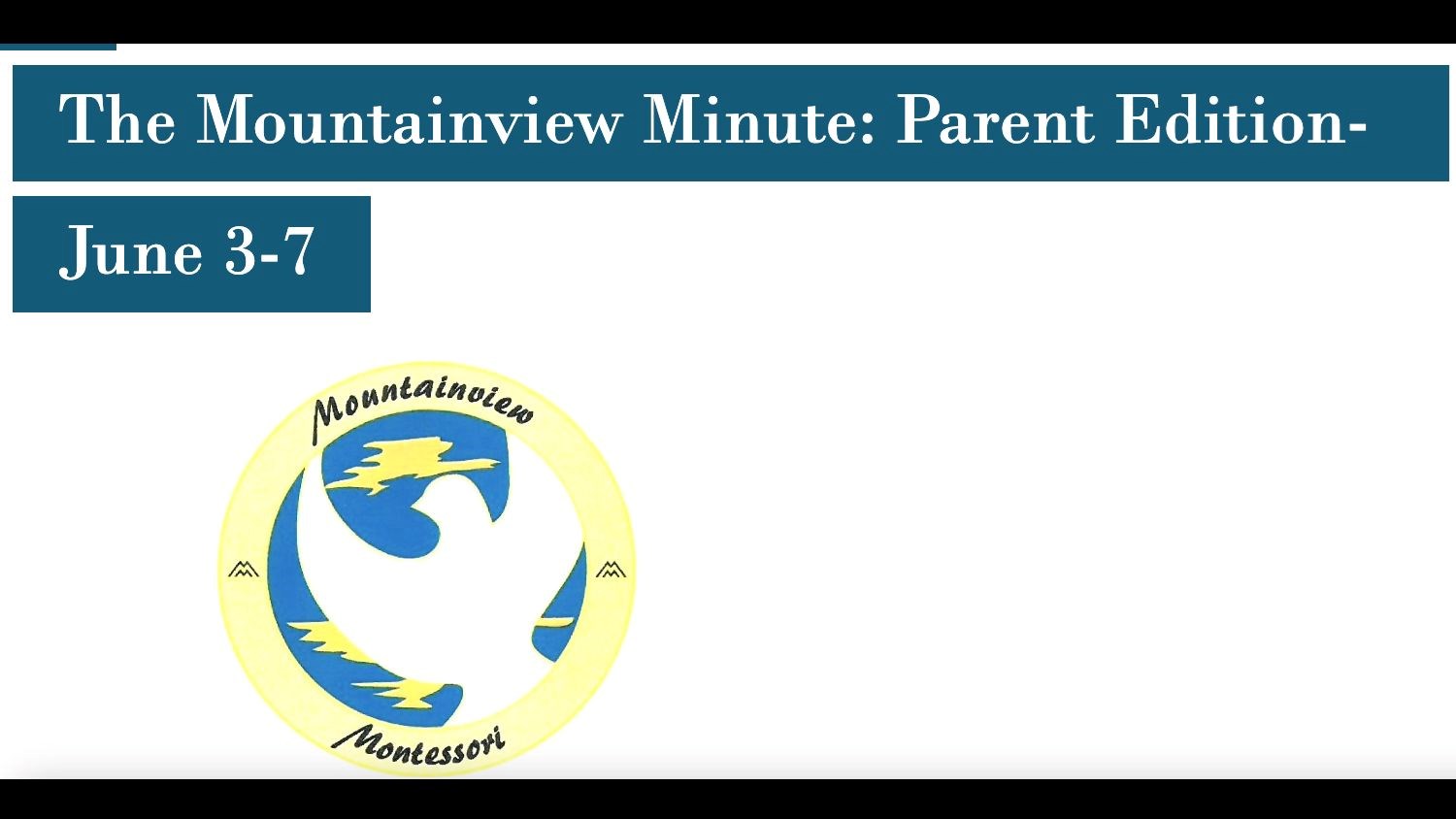 The Mountainview Minute: June 3-7