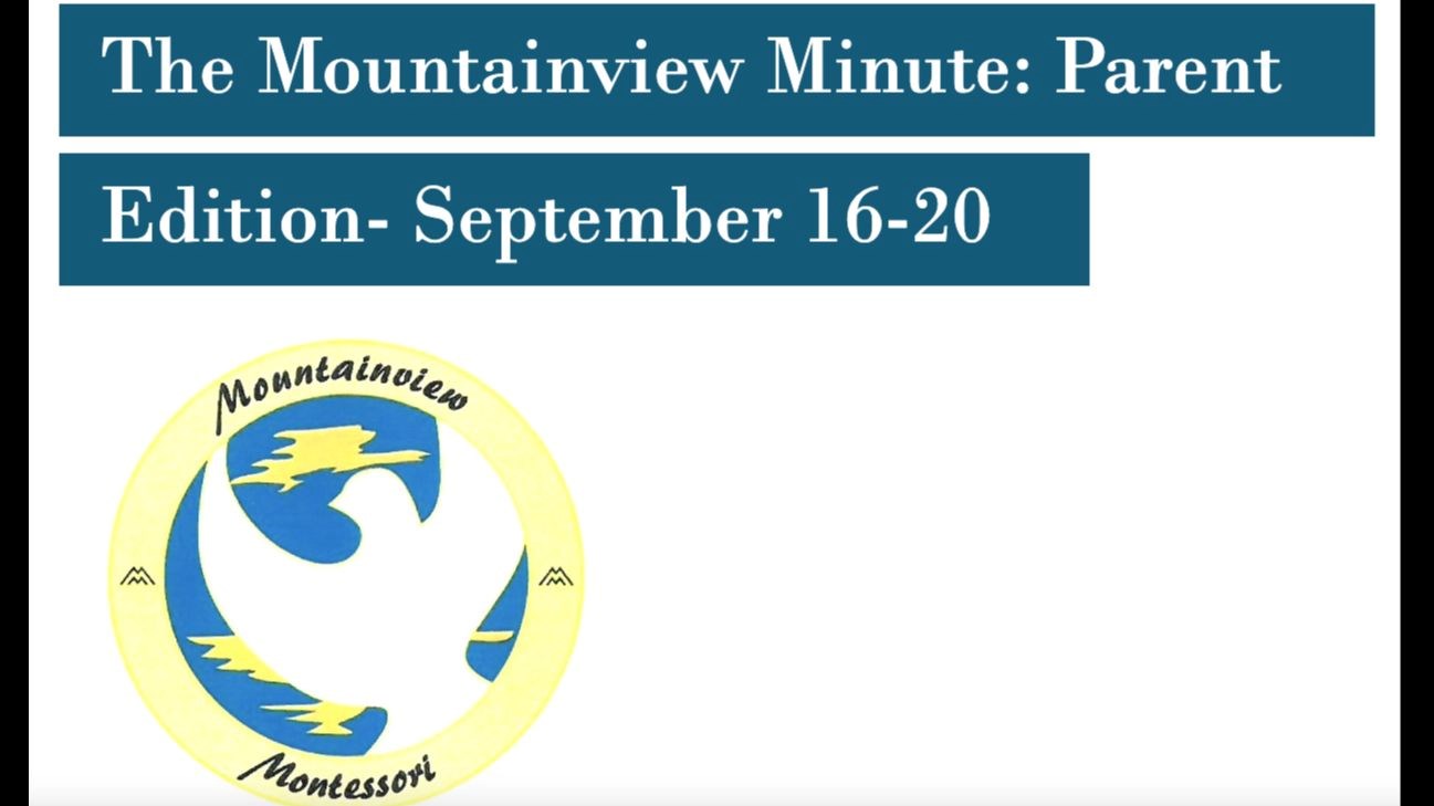 The Mountainview Minute: September 16-20