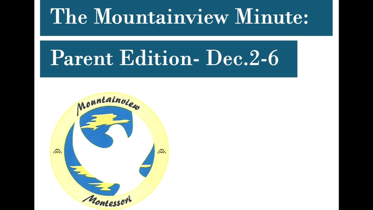 The Mountainview Minute: Dec.2-6