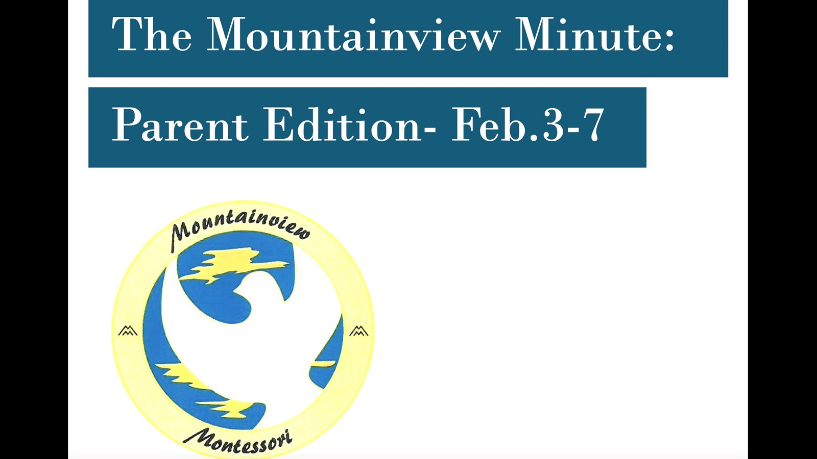 The Mountainview Minute- Feb.3-7