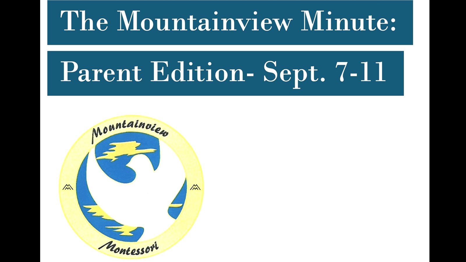 The Mountainview Minute: Sept.7-11