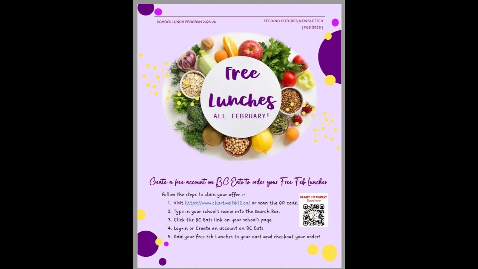 Free Lunches All February!