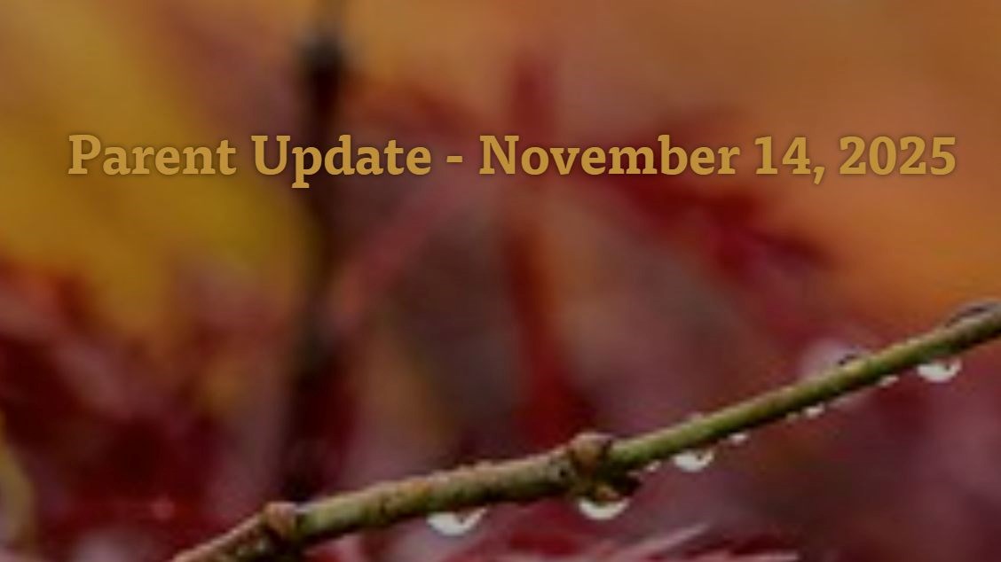 Parent Update - November 14, 2025