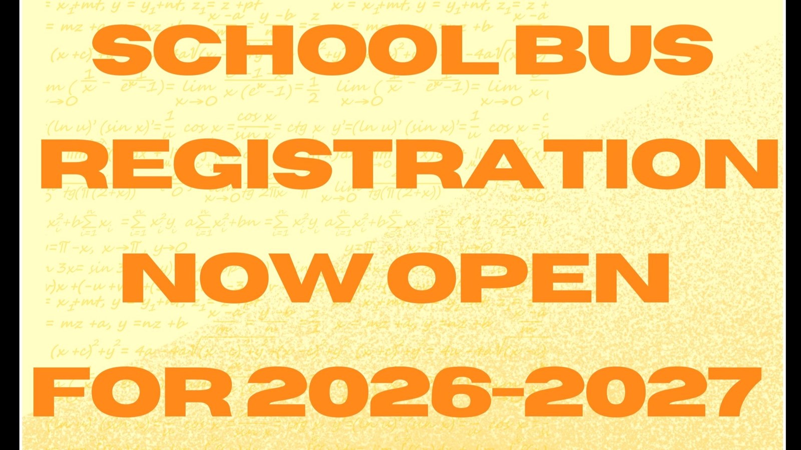 Student Bus Registration 26/27