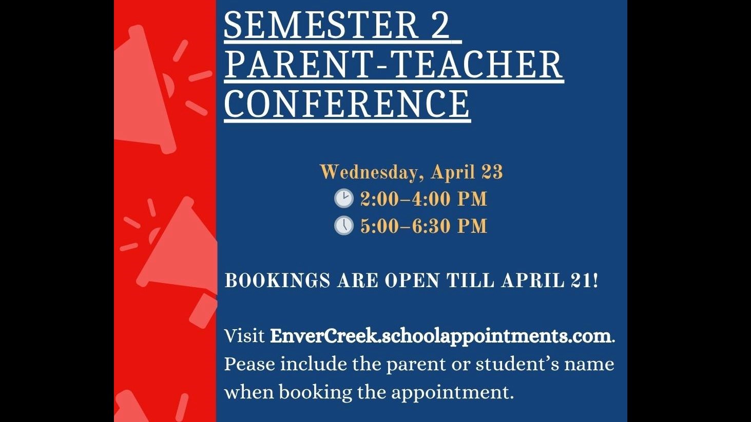 Semester 2 Parent-Teacher Interview