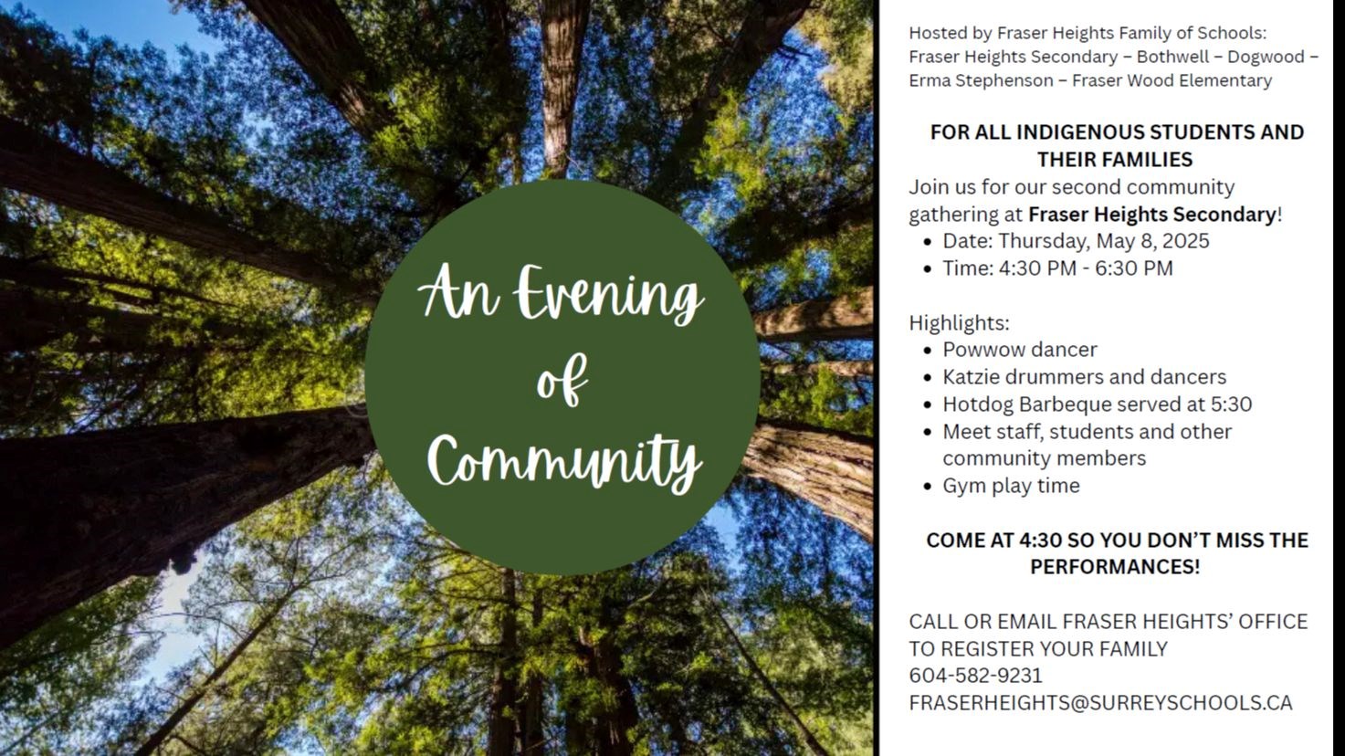 An Evening of Community - May 8