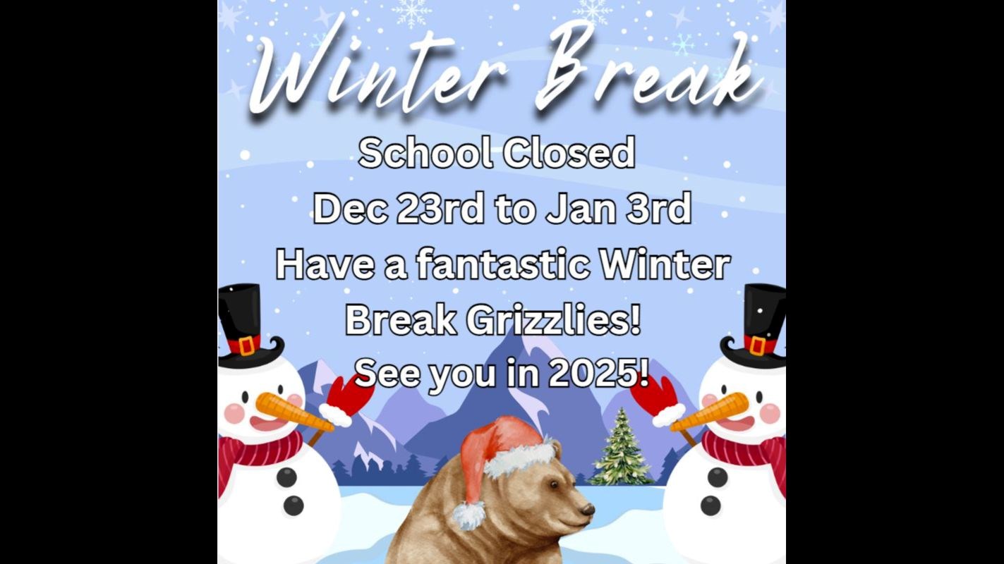 School Re-Opens Jan.6th 2025