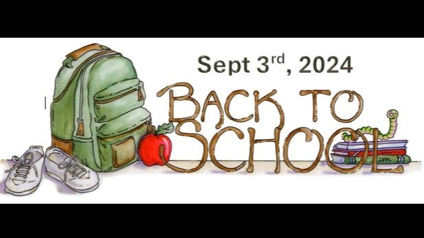 School Start Up - Sept 3 - 6