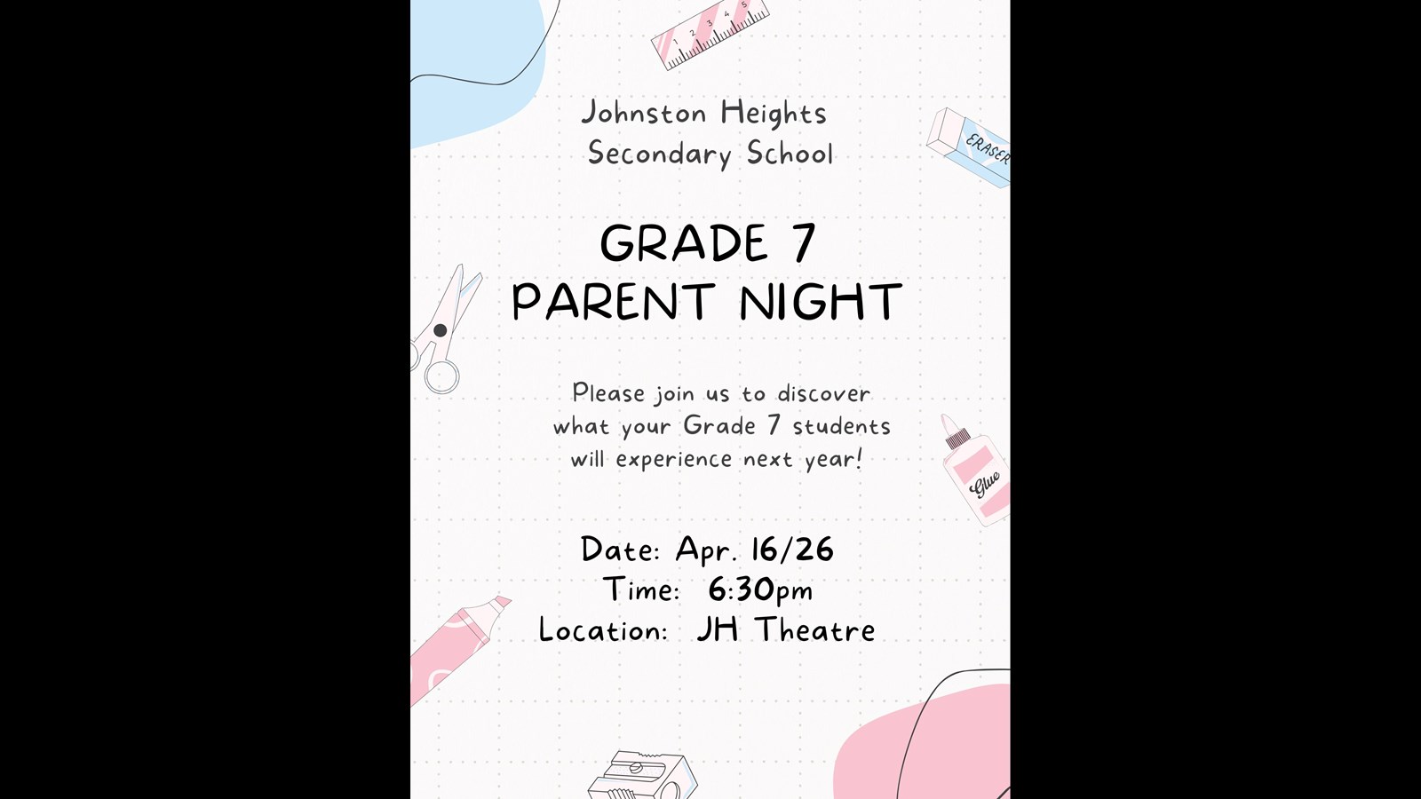 Grade 7 Parent Information Session