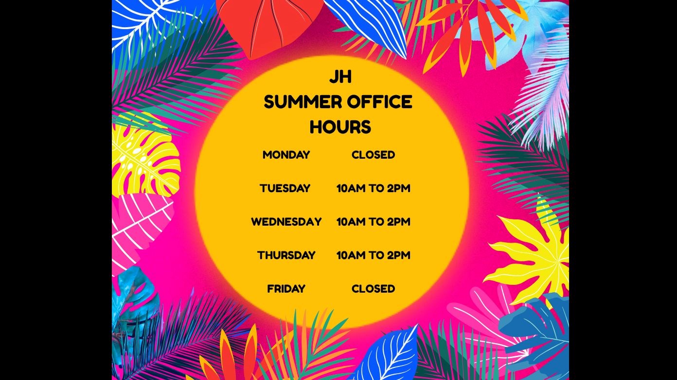 Summer Office Hours