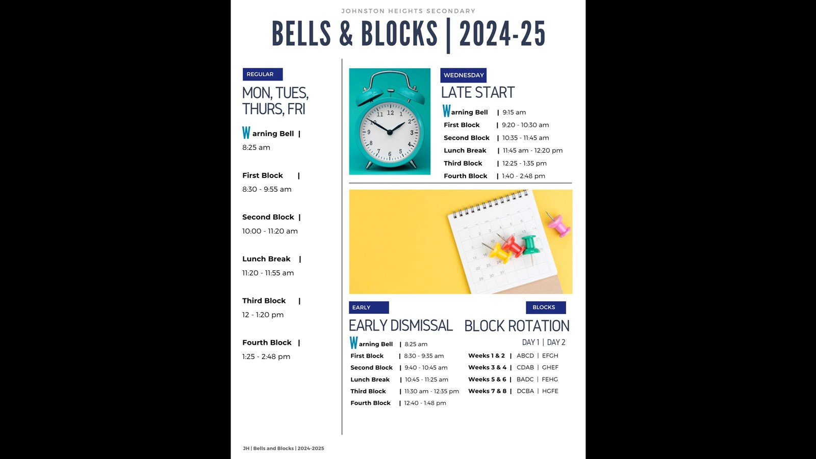 Bell Schedule