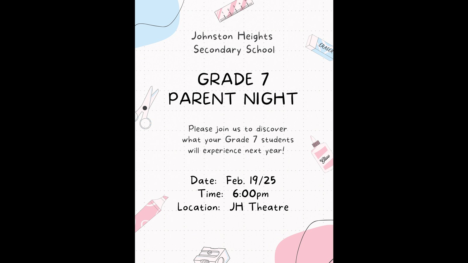 Grade 7 Parent Information Session