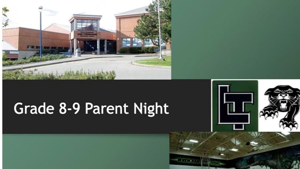 Grade 8/9 Parent Night