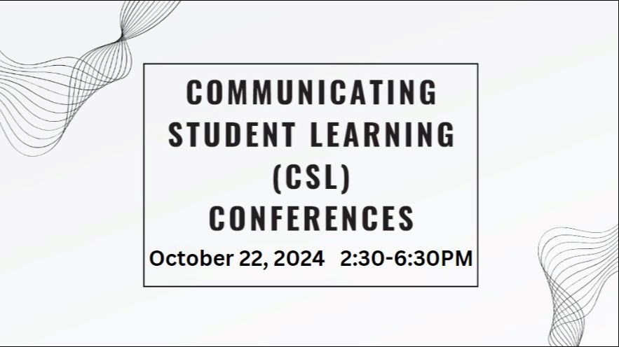 Communicating Student Learning (CSL) Conferences - Appointments