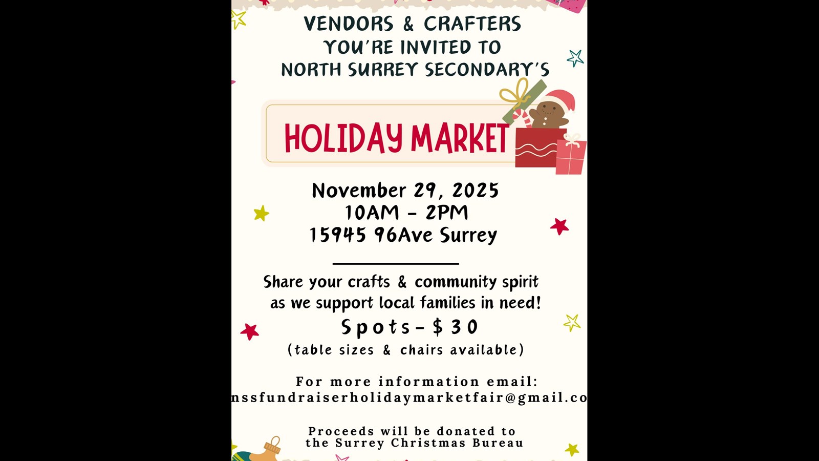 North Ƶ Secondary Holiday Market