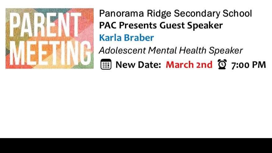 Panorama Ridge Secondary - PAC Presentation