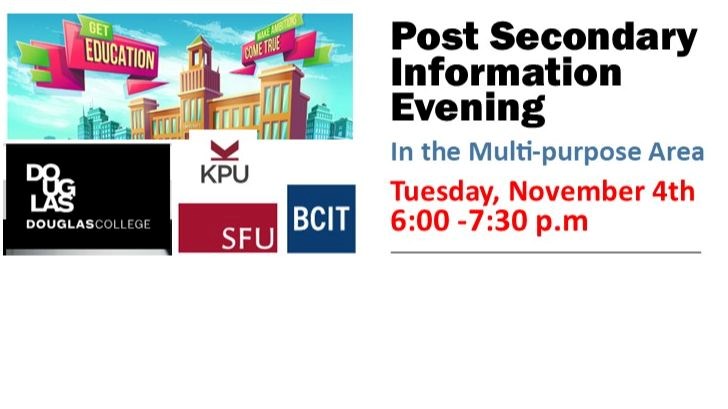 Post Secondary Information Evening