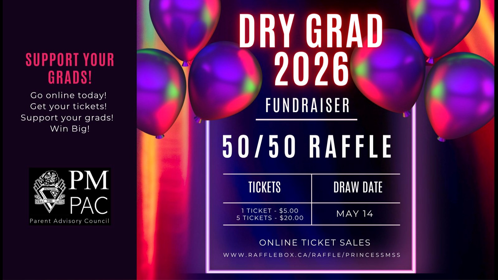 Dry Grad Fundraiser - 50/50 Raffle