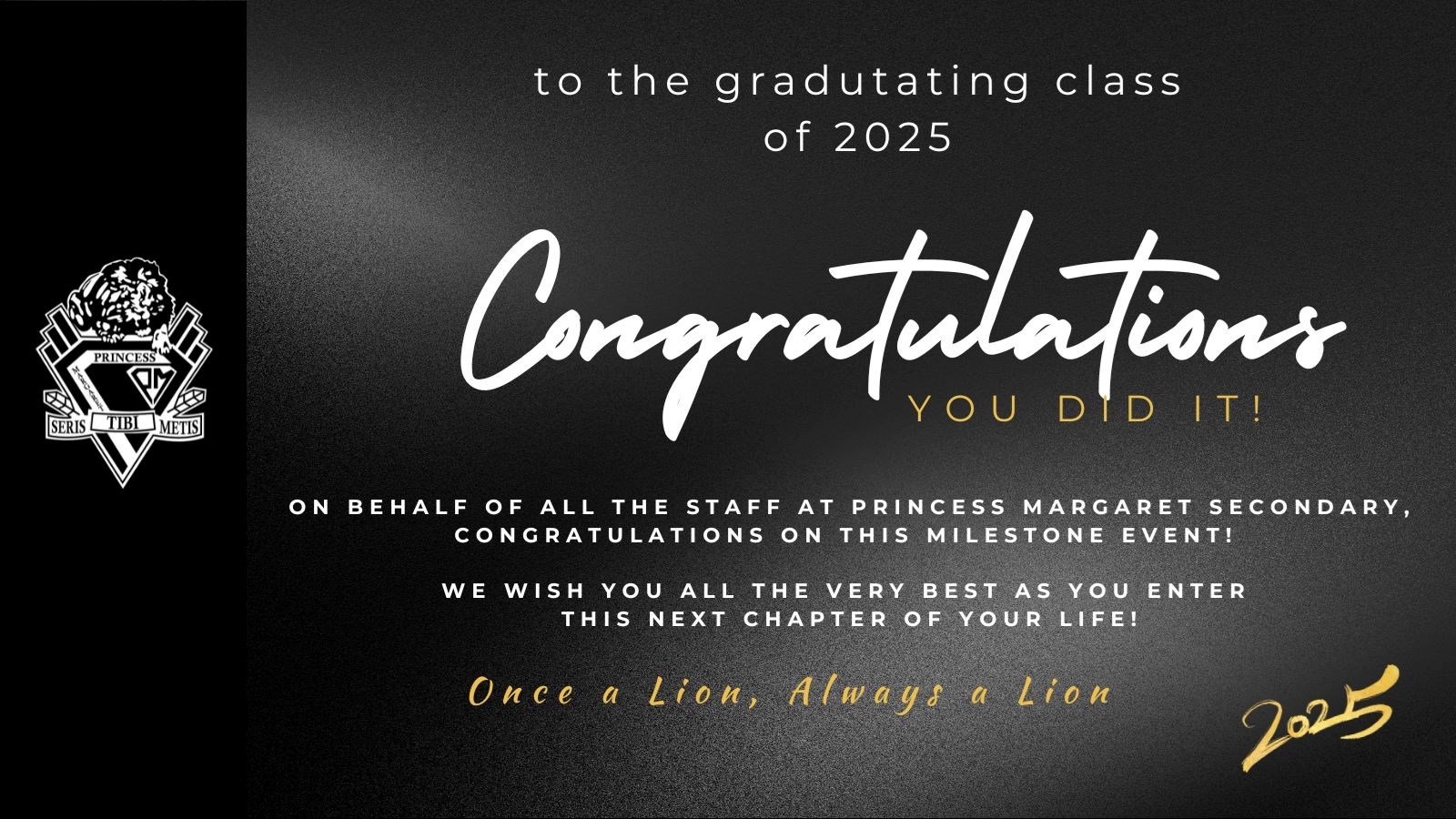 Congratulations Grads!