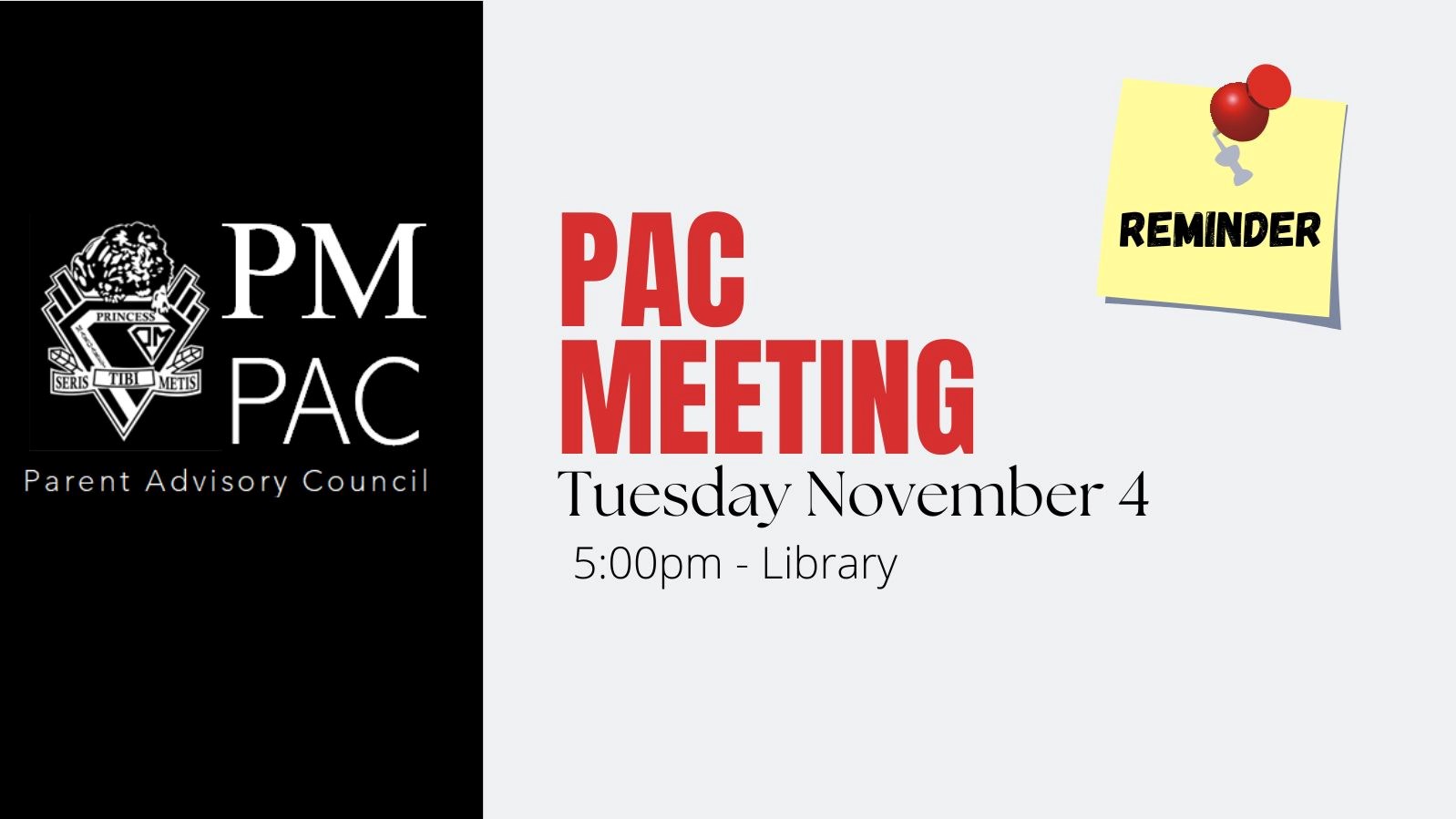 PAC Meeting - November 4