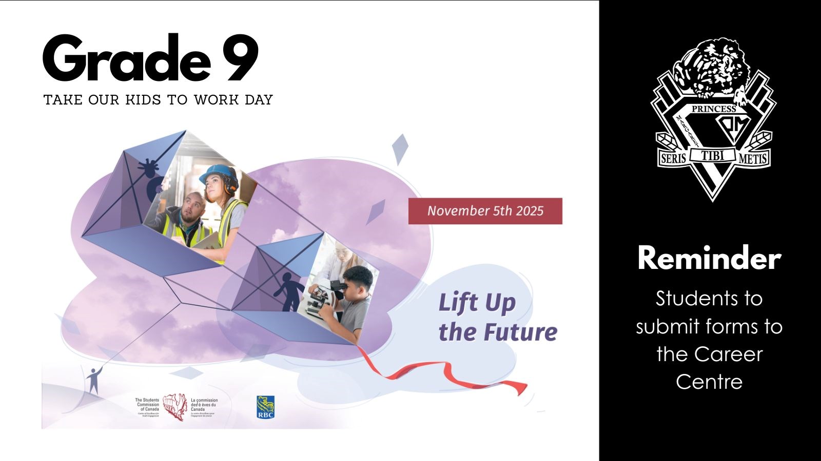 Grade 9 Take Our Kids to Work Day