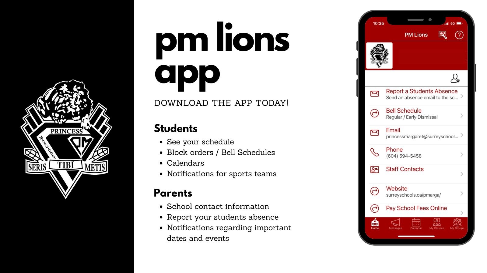 Do you have the PM Lions App?