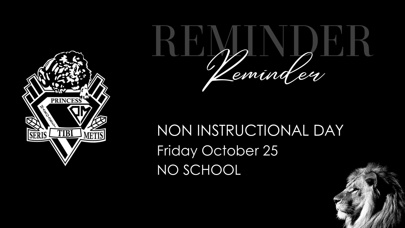 Non Instructional Day