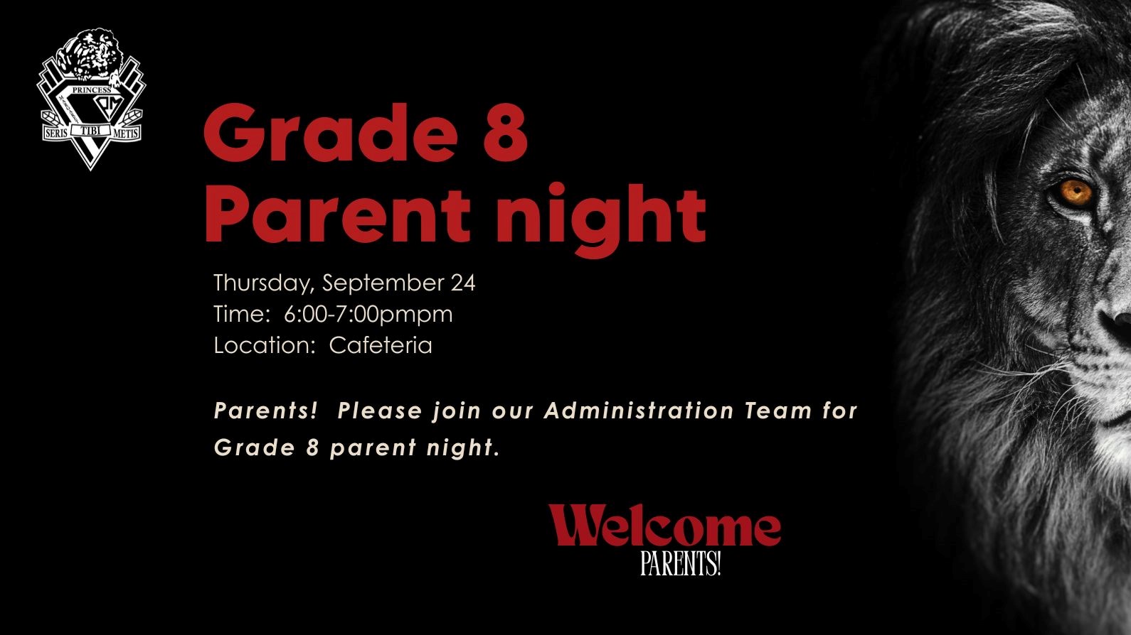Grade 8 Parent Night