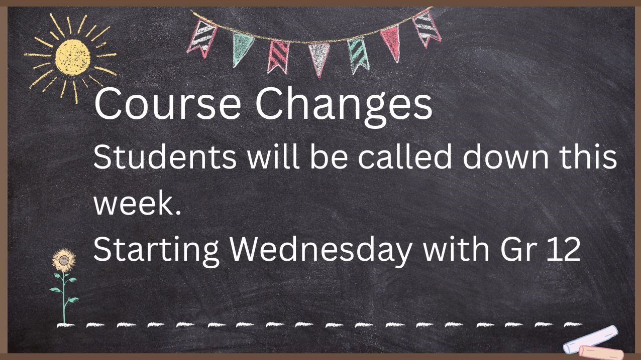Course Changes