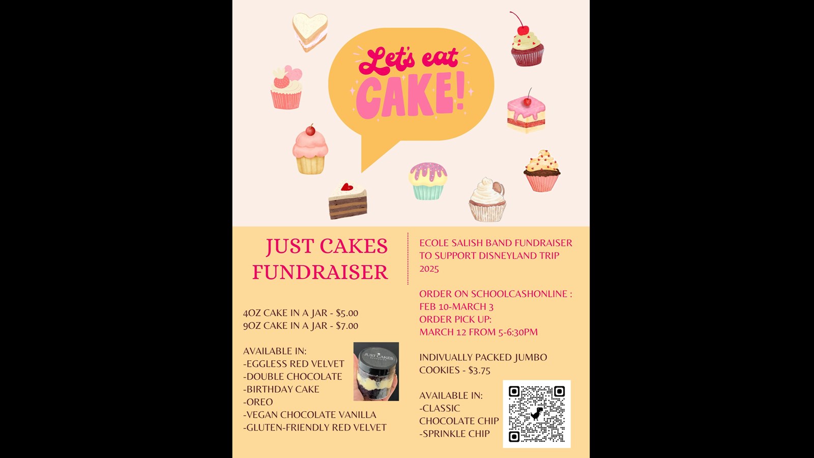 Salish Band Fundraiser- Just Cakes Fundraiser