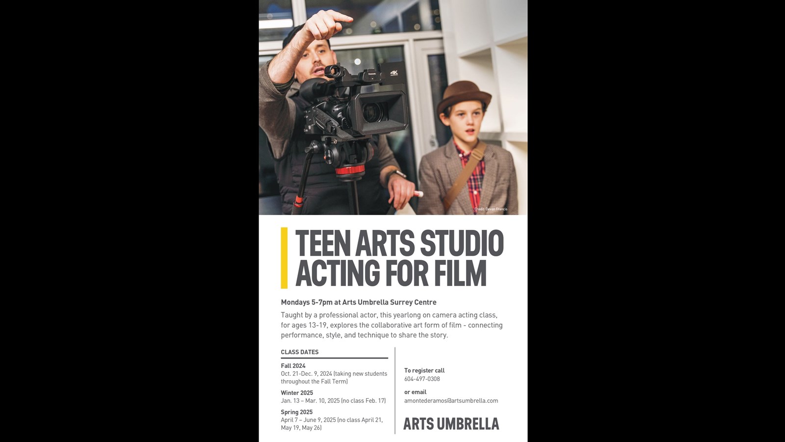 Arts Umbrella Teen Arts Studio Program - Registration Now Open! 