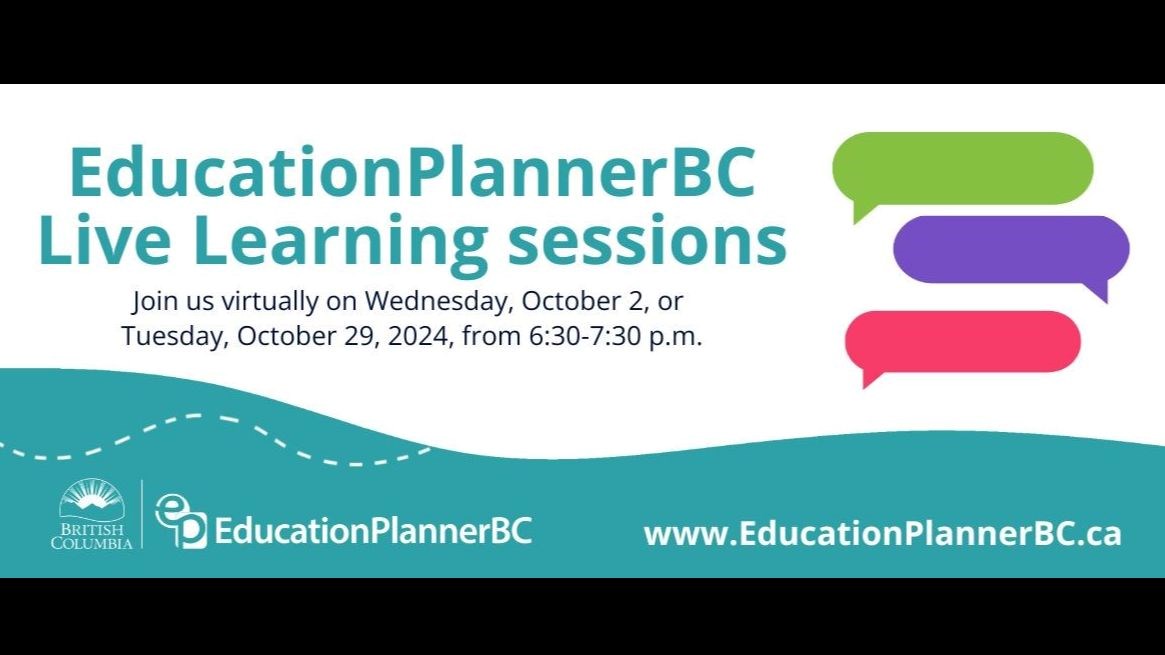 EducationPlannerBC Live Learning Sessions