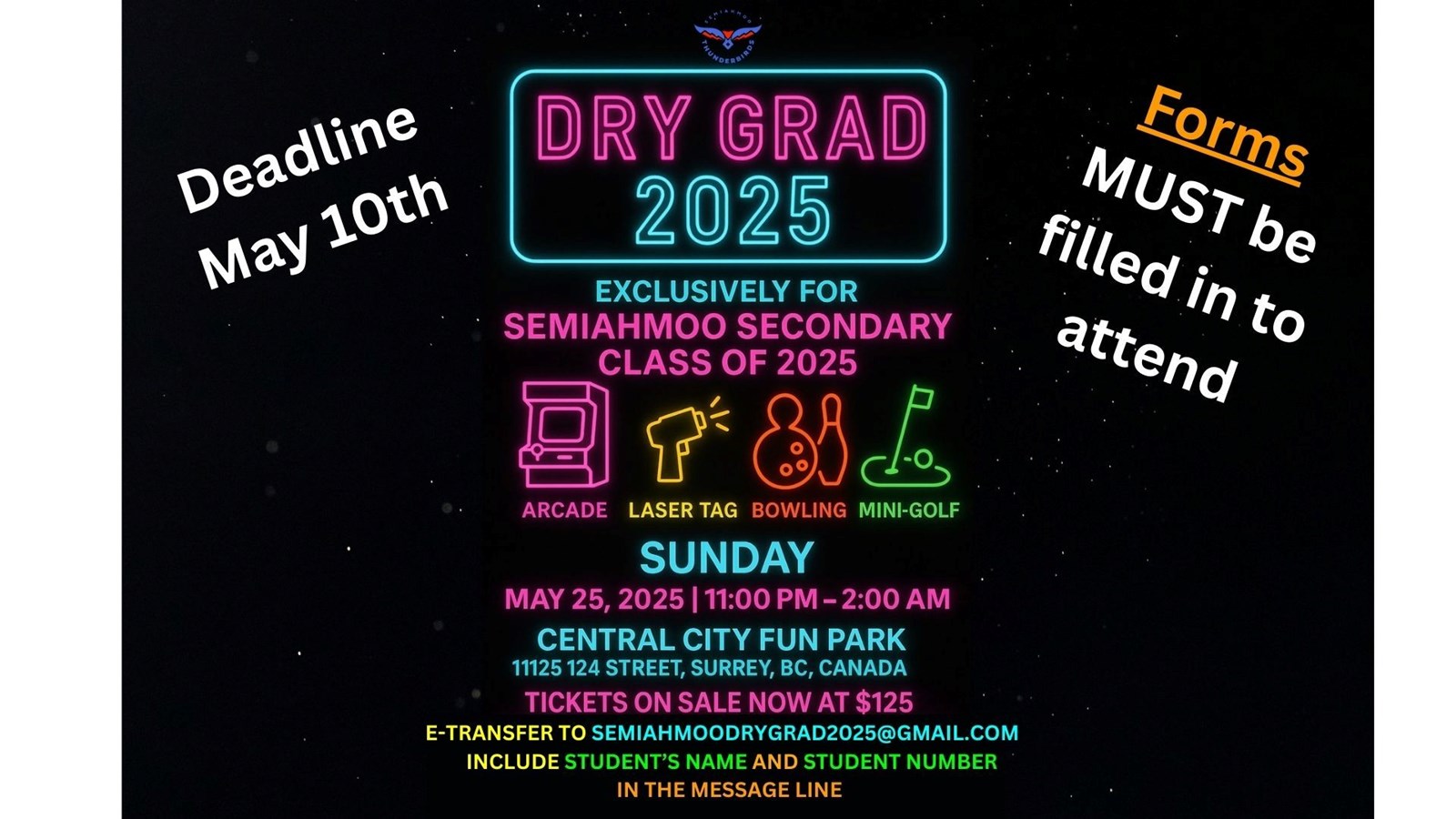 Dry Grad Tickets on Sale until May 10th 