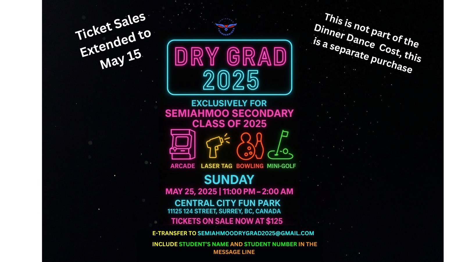 Dry Grad Tickets FINAL DATE May 15th! 