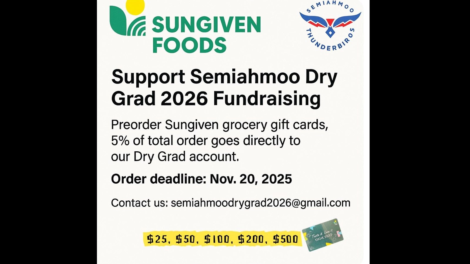 2026 Dry Grad Fundraiser 