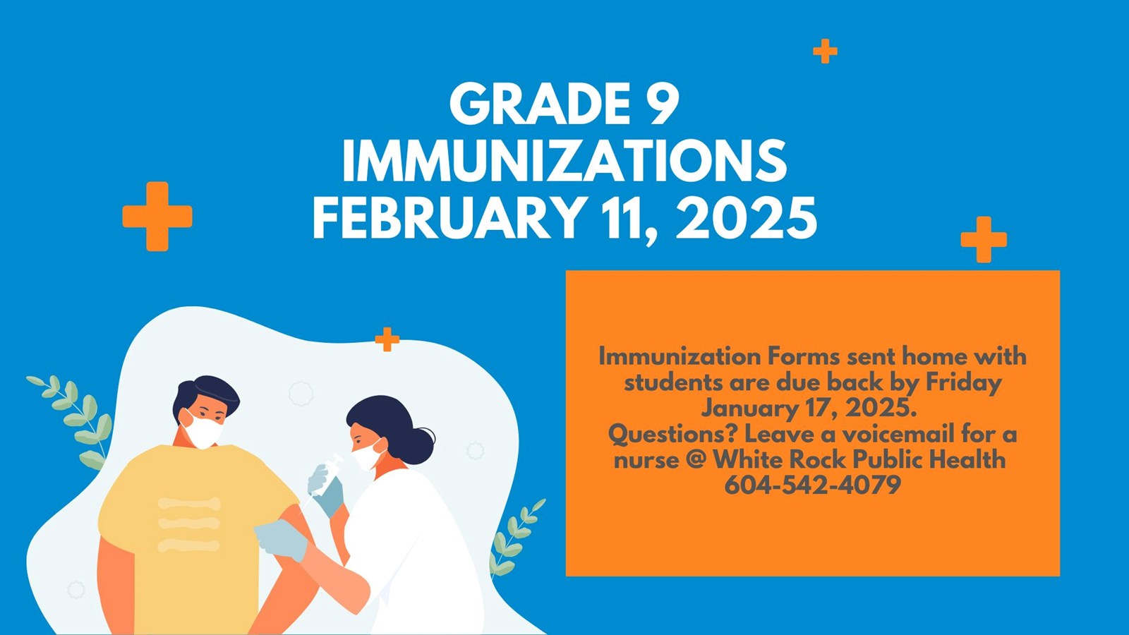 Grade 9 Immunizations 