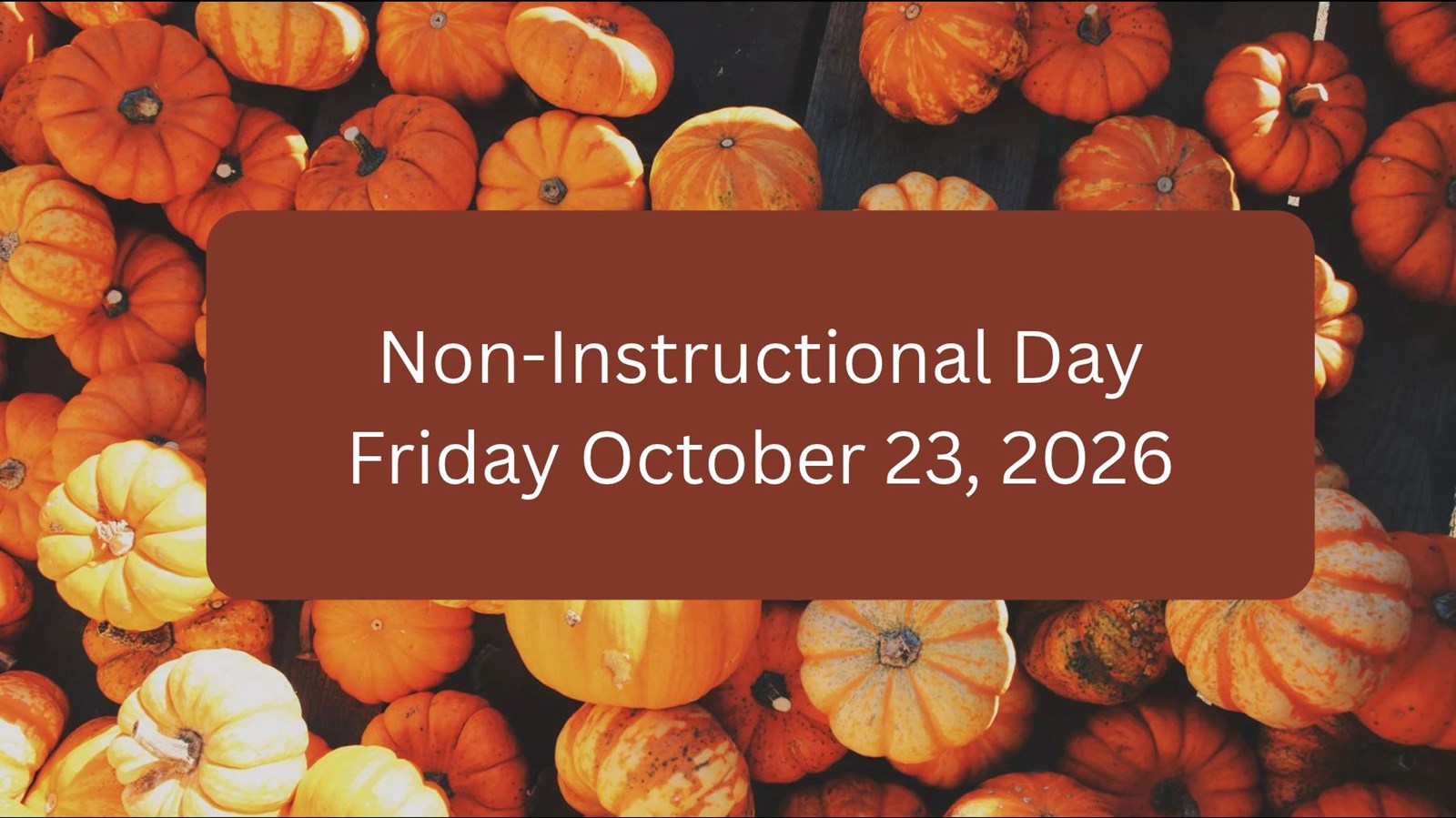 Pro D Day Friday October 23, 2026 