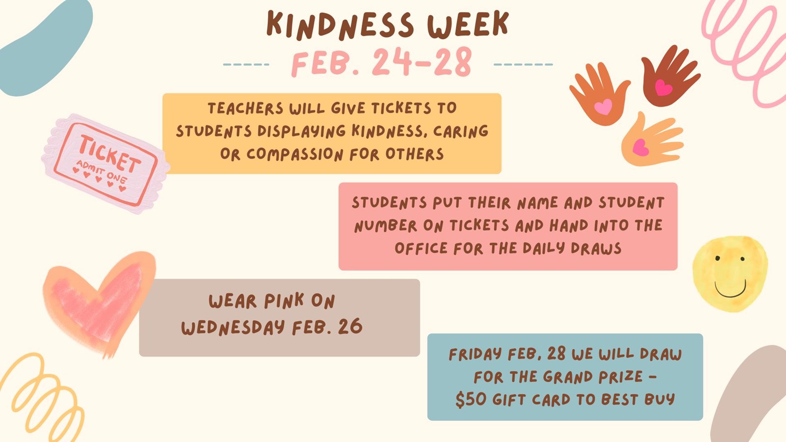 Kindness Week February 24th to 28th 