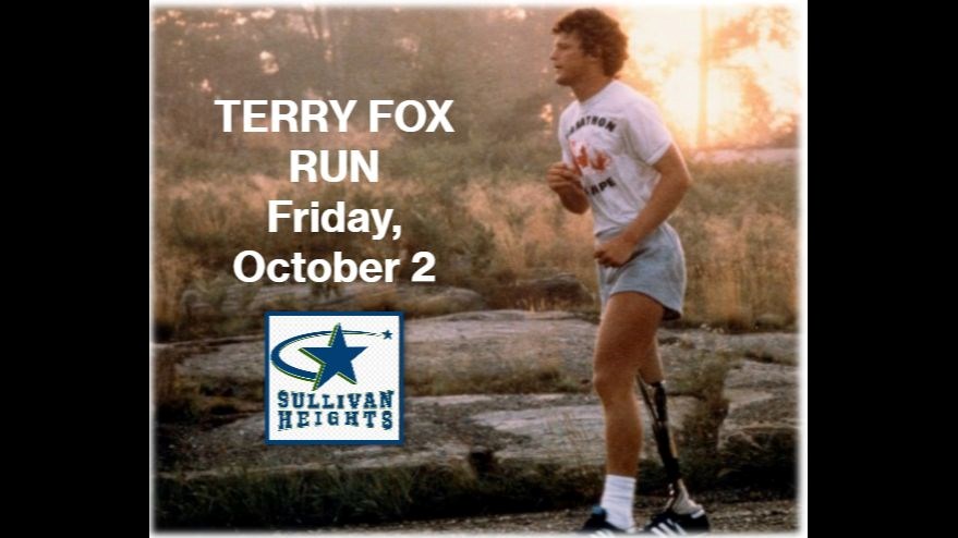 Terry Fox Run - Friday Oct. 2